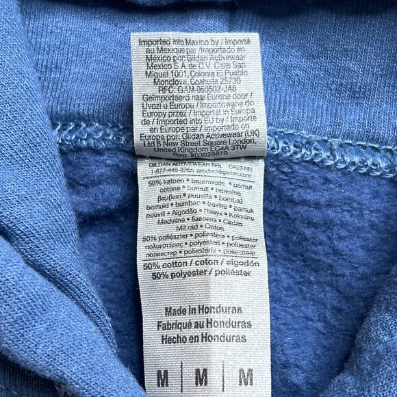 Blue Bunny Ice Cream Le Mars Iowa Hooded Sweatshirt Hoodie Men's M Long Sleeve - Picture 5 of 6